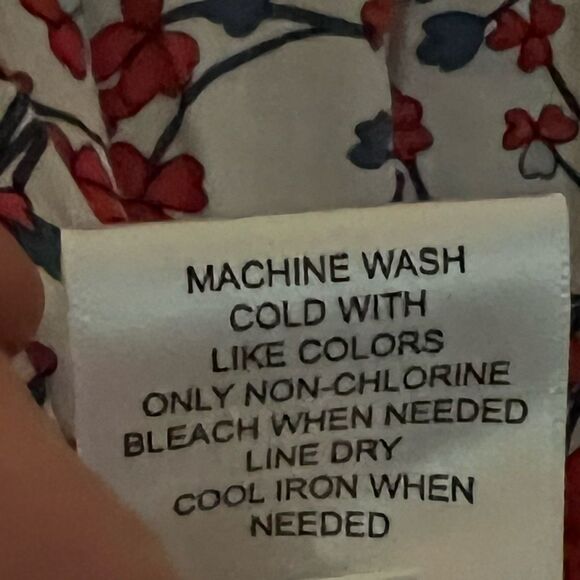 Fever boho floral peasant blouse with 3/4 length sleeves women’s size medium - Picture 8 of 9